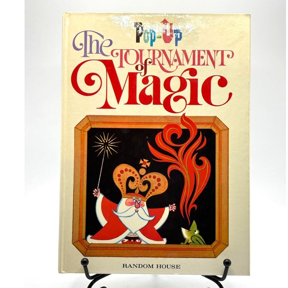 Vintage 1960's Pop-Up Hide The Tournament of Magic Book, Random House, HC